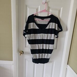 Lucky Brand butterfly top with stripes